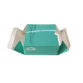 Glossy White Card Paper Packaging Box Blue Color